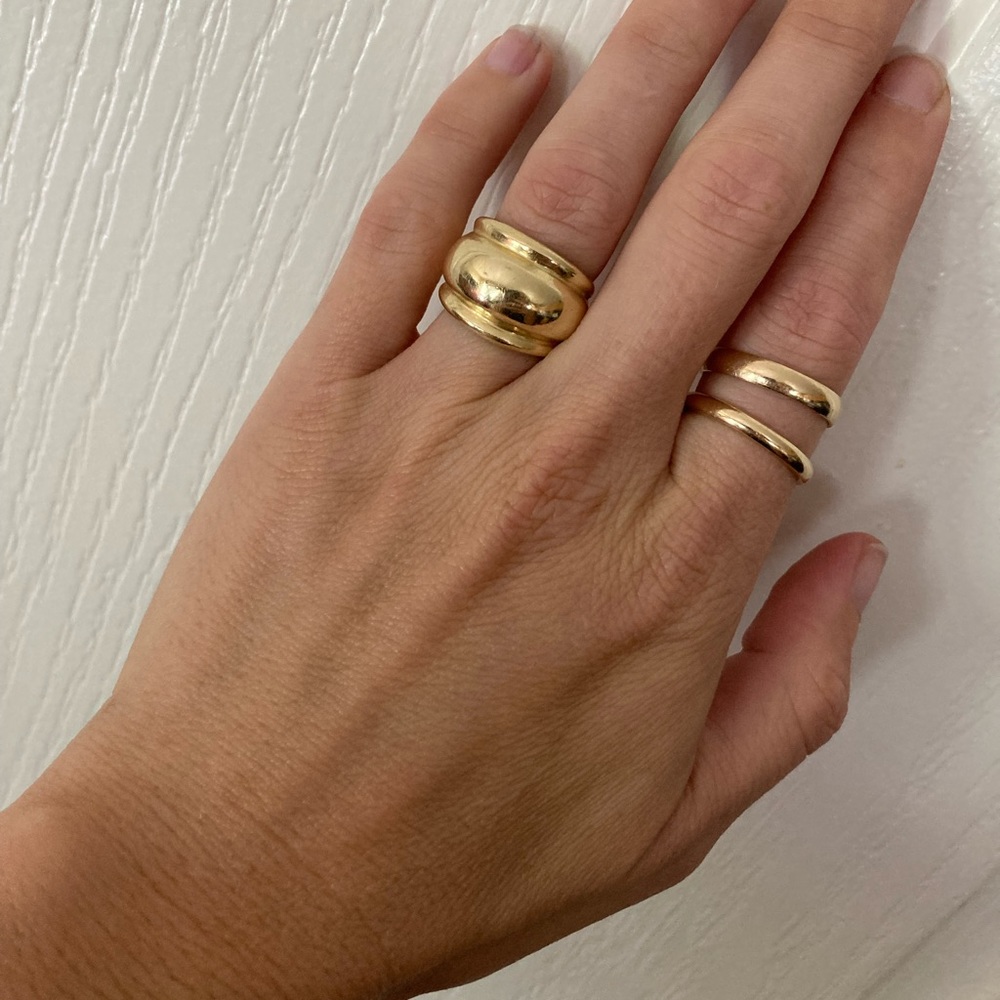 14K Gold Puffy Cigar Band